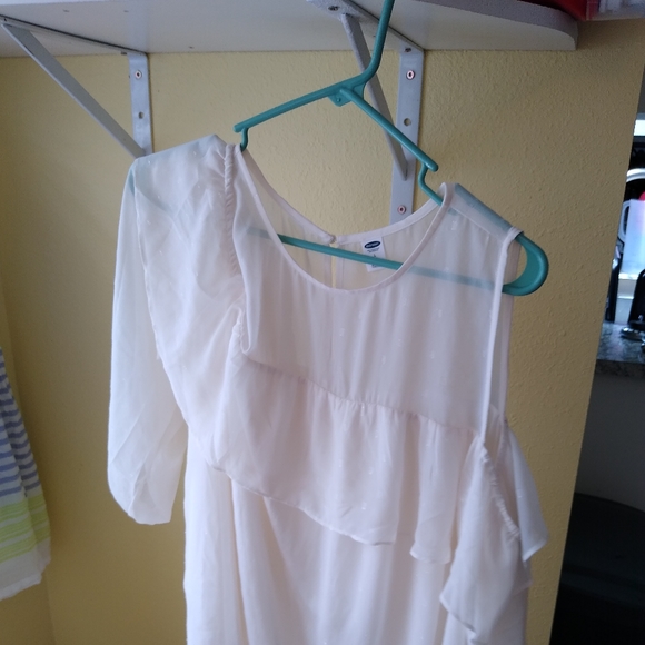 Sheer Cold Shoulder Blouse - Picture 3 of 3